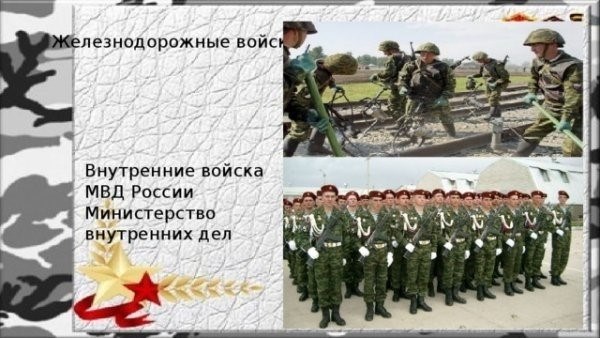 Виды военной службы