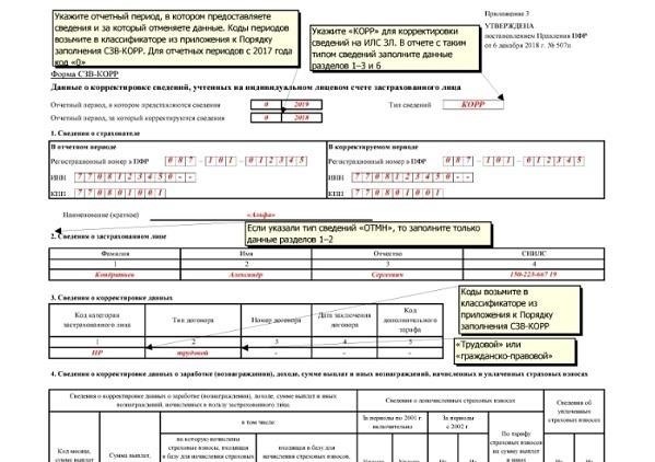 Как заполнить корректирующую форму СЗВ-СТАЖ: Пошаговое руководство