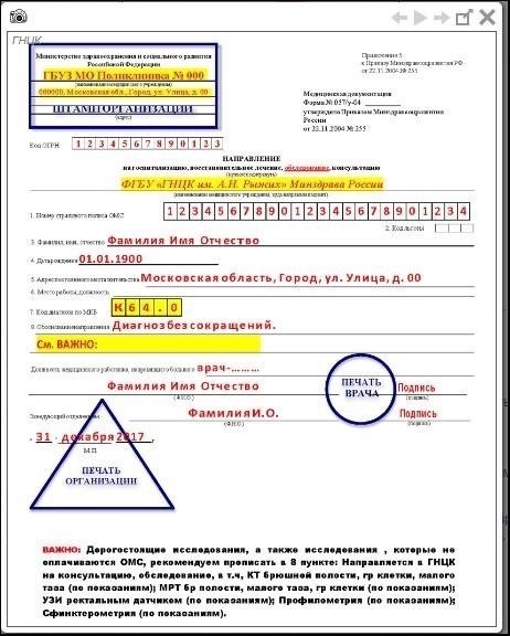 Кто отвечает за подготовку документа о направлении на лечение?