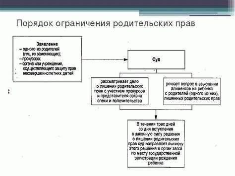 Понимание ограничений родительских прав несовершеннолетних родителейНесовершеннолетние родители часто сталкиваются со специфическими ограничениями, которые влияют на их способность принимать решения в отношении своих детей. Эти ограничения могут возникнуть из-за их правового статуса несовершеннолетних, который влияет на их способность в полной мере осуществлять родительский контроль. Во многих случаях государственные органы или суд могут вмешаться, чтобы проконтролировать некоторые аспекты воспитания ребенка, особенно если есть опасения за его благополучие.
